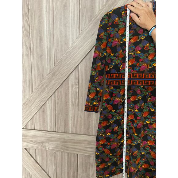 Vintage Goldworm long sleeve, geometric, and floral print dress - Picture 10 of 10